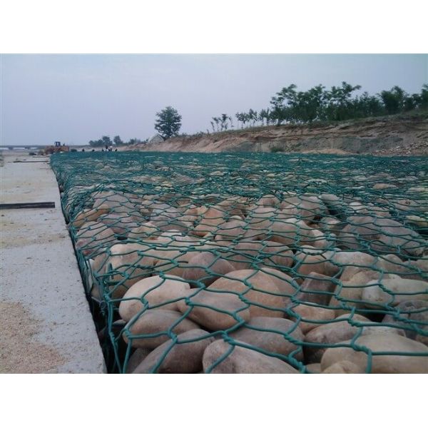 2x1x0.5m Gabion Wire Mesh Galfan Gabion Basket 100x120mm For River Wall