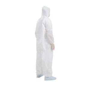 Clinic Uniform Disposable Protective Coverall Zipper front
