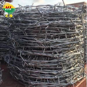 China 2mm*2mm Thickness Galvanized Steel Barbed Wire Protective Use on sale