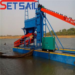 Gold Carpet Chain Bucket Lake Diamond Dredging Equipment for Sea Freight