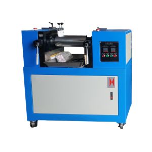 LED Display Plastic Rubber Test Machine , Lab Two Roll Hot Mill for EVA / PVC