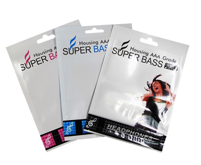 0.09mm Zip Lock Plastic Bags For Earphone Packing