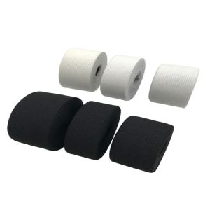 5mm Elastic Band For Clothes 3mm Black White Flat Braided Different Colors
