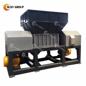 2300KG Capacity Glass Bottle Double Shaft Shredder Machine with Customizable