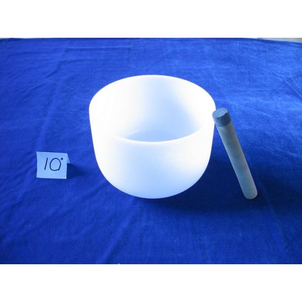 Good quality frosted quartz singing bowls hot size