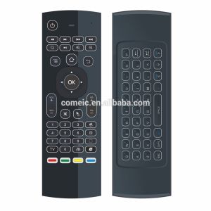 Smart Tv Iptv Mx3 Air Mouse IR Remote Control With Backlit Keyboard
