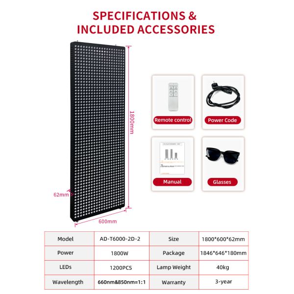 6000W LED Red Therapy Light Panel