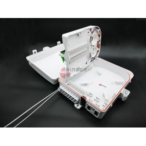 FDB0324 White PC SC Fiber Optic Termination Box ODB OSB 24 Port Hinge Design