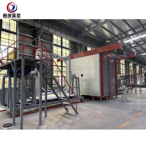 Shuttle Rotomolding Machine with Automation and water tank making machine