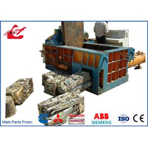 Metal Scrap Baling Machine Diesel Engine Drive With Hopper 1 Year Warranty