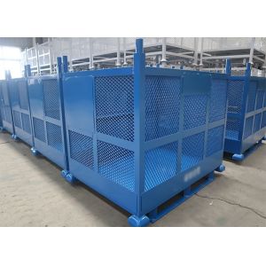 Stackable Forklift Stillage Bin Mesh Pallet Cages Drop Front