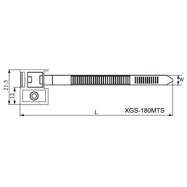 mounting cable tie