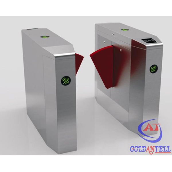 LED Direction Indicator Metro Station Access Control Flap Turnstile for Office
