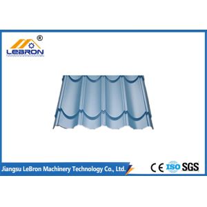 80mm Shaft Glazed Tile Roll Forming Machine 15 Roller Stations Long Time Service