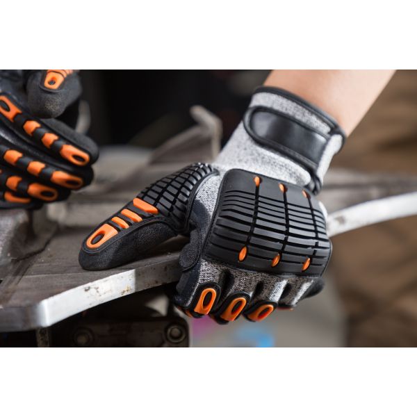 HPPE Cut Resistant Sandy Nitrile Gloves For Construction