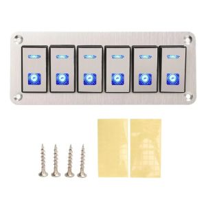 Toggle Switch Panel, Rocker Switch Panel Waterproof Universal UTV Boat Small