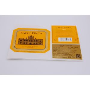Silver Wine Label Stickers Embossed Foil Seal Stickers Waterproof Adhesive
