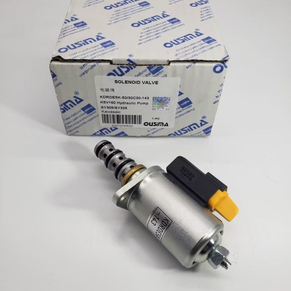 Hydraulic Pump Proportional Solenoid Valve KDRDE5K-50 30C30-143 K5V160 For Kawasaki SY305 SY335