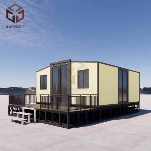 High Insulation Foldable 20ft Container Homes Plywood PVC Flooring