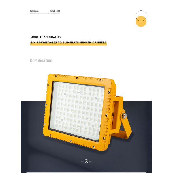 Wall Mount Atex Explosion Proof LED Flood Light For Chemical Industry Lab