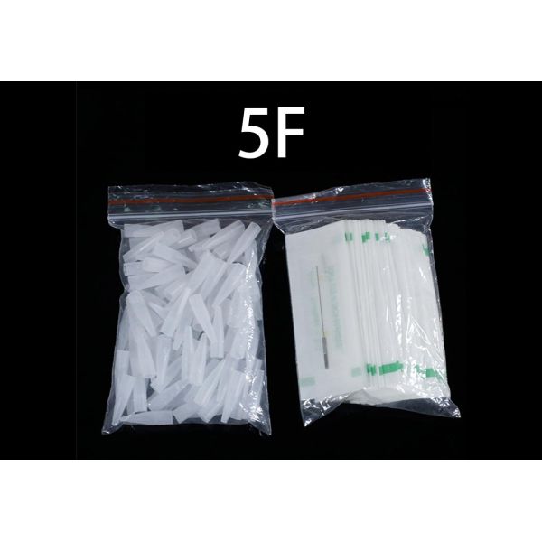 Wholesale Price 100 PCS 1R 3R 5R 5F 7F PMU Needles + Needles Tips Disposable Sterilized Tattoo Machine Needles