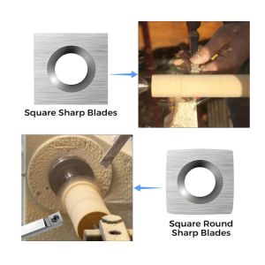 15x15x2.5-30° Square Round Sharp And Square Sharp Wood Carbide Helical Knives