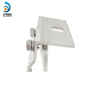China Anodic Oxidation Solar Panel Roof Structure Aluminum Alloy Angle Clamp on sale