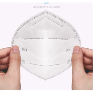 Foldable KN95 Disposable Non Woven Face Mask Comfortable With Elastic Earloop