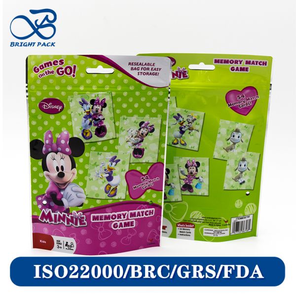 Quality Reusable Toys Packaging Stand Up Pouches With Customizable Kid-Friendly Design And Colorful Printing. for sale