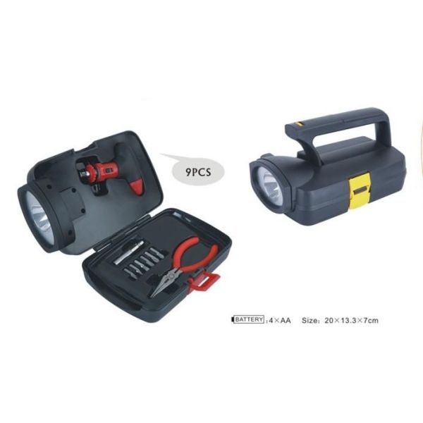 Quality 9 pcs mini tool set ,with long nose pliers ,screwdriver bits . for sale