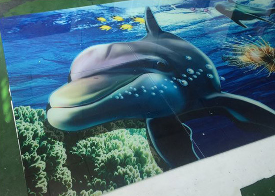 Quality Commercial Digital Printing On Glass Patterned Custom With Exquisite Appearance for sale