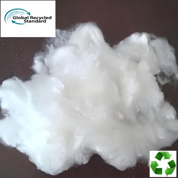 GRS Recycled Polyester Staple Fiber 3D 51MM Semi Dull Bright