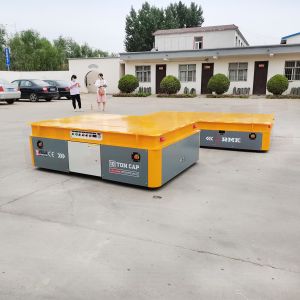 10T Concrete Die Transfer Car , Remote Control Material Handling Trolley
