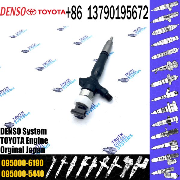 Common Rail Fuel Injector 23670-09060 23670-0L010 095000-6190 for Diesel Engine 2KD-FTV D4D