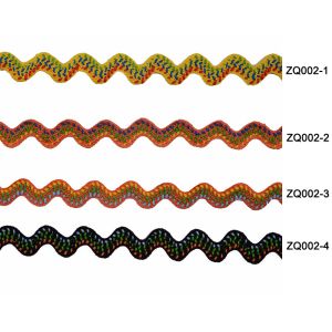 Hometextile Fashion 4 Grade Polyester Zigzag Lace Rick Rack Trim