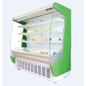Wholesale Remote round end open chiller with adjustable multi deck shelf from china suppliers