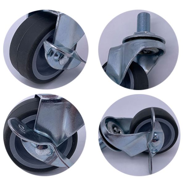 3 Inch TPR Tread Light Duty Swivel Caster Wheel with PP Core