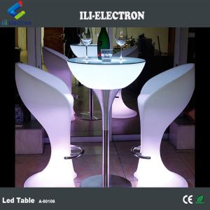 Glowing nightclub furniture illuminated led bar table