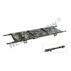 Aluminum Army Emergency Folding Stretcher With Flexible Nylon Handles