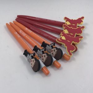 Personalized Plastic 0.7 Mm Ballpoint Pen Black Ink Advertising Curve