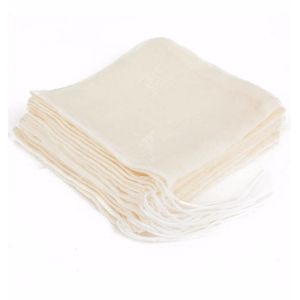 Tea Packing Pp String 12x17'' Organic Muslin Cotton Bag