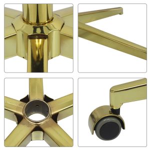 Golden Home Office Swivel Chair Base In Modern Style For Customizable Office
