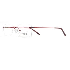 MD133 Square Metallic Optical Frames Unisex Classic Design