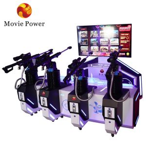 4 Players AR Sniper Coin Operated Arcade Game Machine Gun Shooting AR Gaming