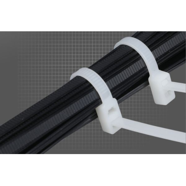 Durable Polyamide 6.6 Self Locking Cable Tie Electrical 40 Lbs Custom Printed