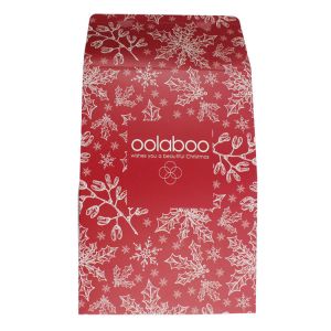 Christmas Die Cut Paper Gift Bags Offset Printing Surface Handling