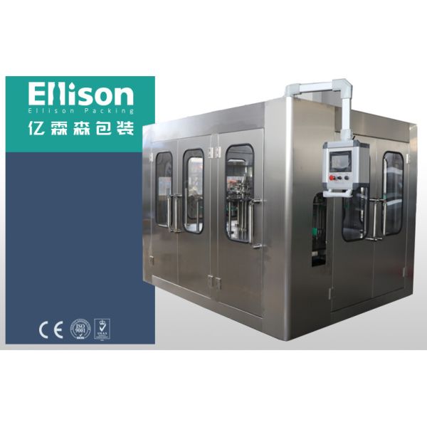 Ss Beer Bottle Filling Machine / Juice Canning Aluminum / Pet Can Filling