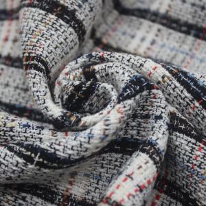 In Stock Yarn Dyed 100 Polyester Fragrant Breeze Tweedy Fabric for Women's