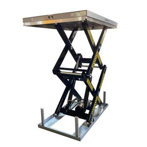 4000kg Double Scissor Lift Tables 1700mmx1200mm Max Height 2050mm