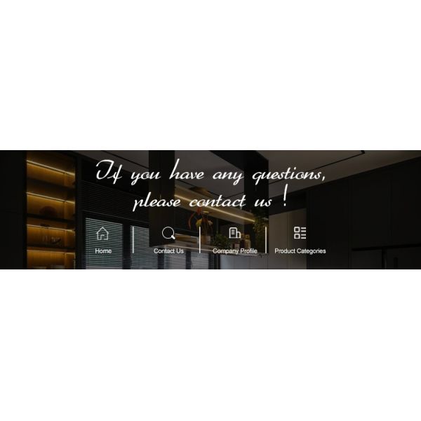 Modern Simple Design Kitchen Furniture with Customized Veneer Color Custom Selection